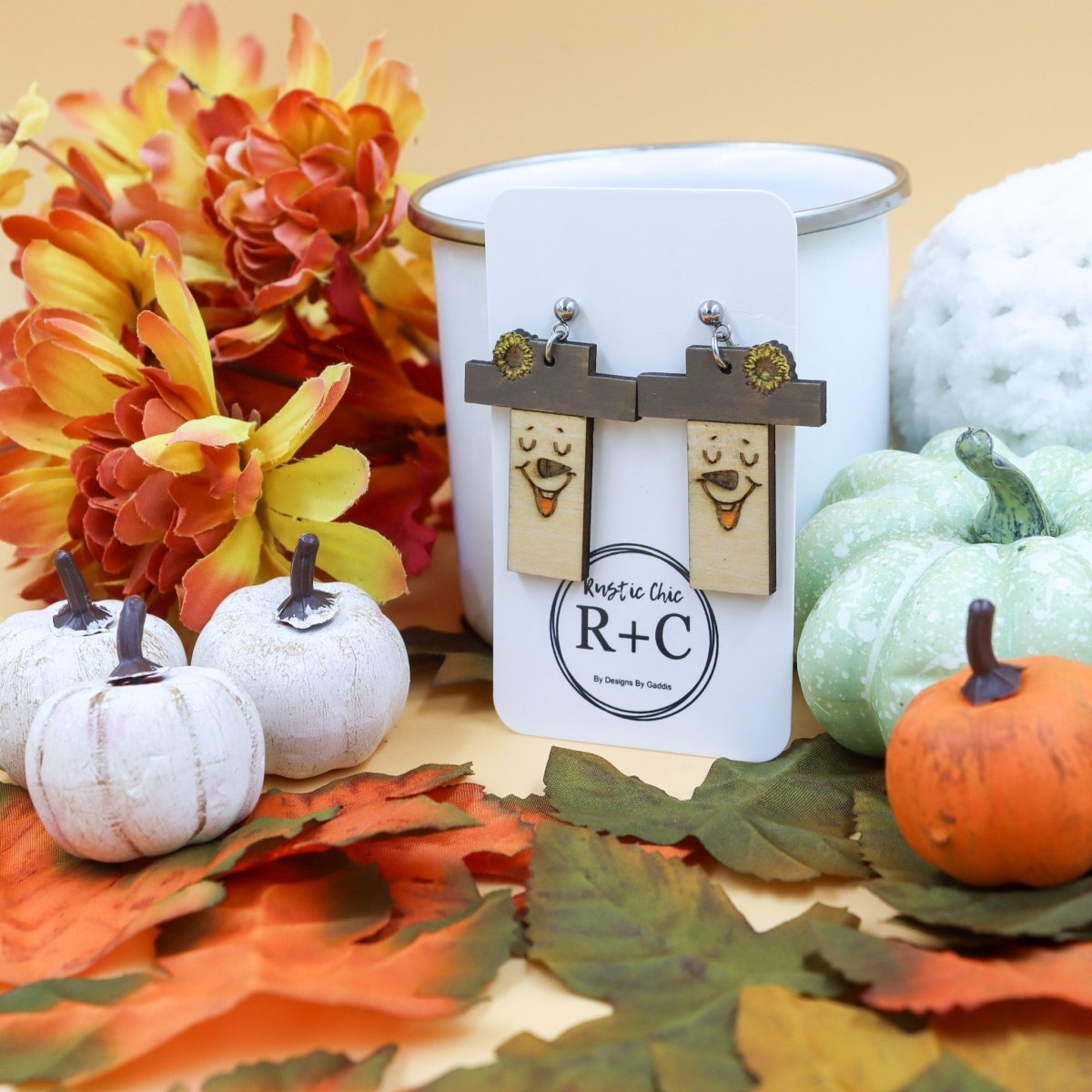 Rustic Chic by Designs By GaddisFall Scarecrow Drop Earrings