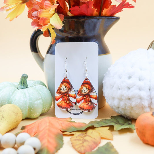 Rustic Chic by Designs By GaddisFall Scarecrow Teardrop Earrings