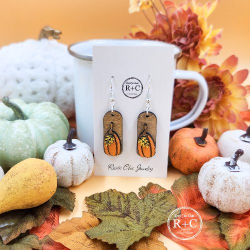 Rustic Chic by Designs By GaddisPumpkin 3D Bar Dangles