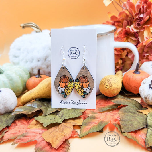 Rustic Chic by Designs By GaddisPumpkin Teardrop Earrings