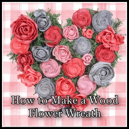 How to Make a Wood Flower Wreath Using Sola Wood Flowers - Rustic Chic by Designs By Gaddis