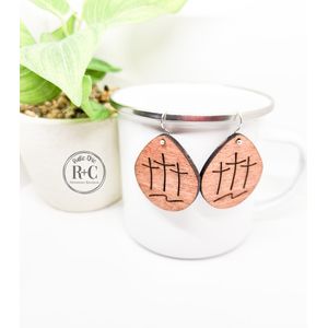 Rustic Chic by Designs By Gaddis3 Crosses Dangle Earrings