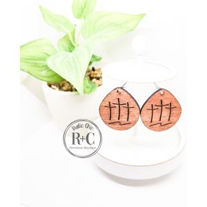 Rustic Chic by Designs By Gaddis3 Crosses Dangle Earrings