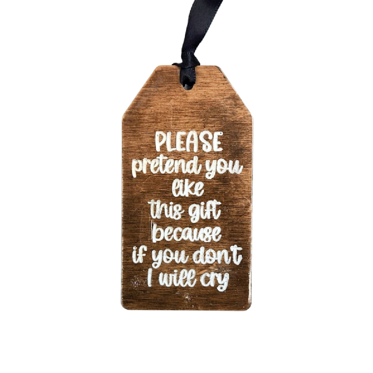 Funny Phrase Wood Gift/Stocking Tags