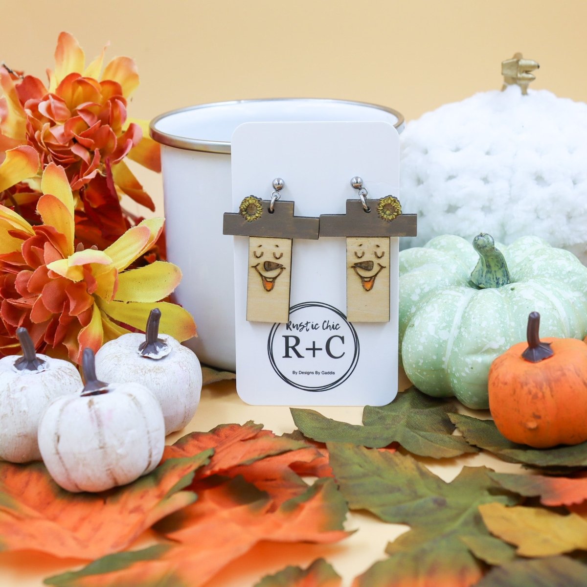 Rustic Chic by Designs By GaddisFall Scarecrow Drop Earrings