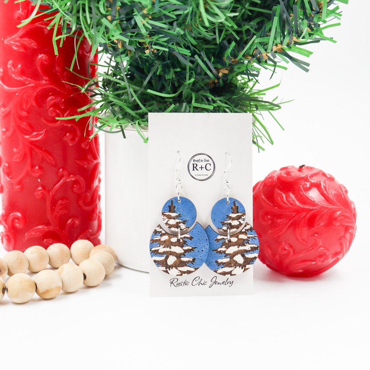 Rustic Chic by Designs By GaddisDivide Circle Tree Drop Earrings