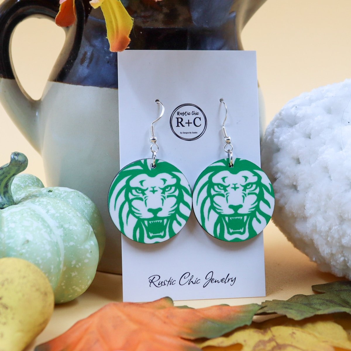 Rustic Chic by Designs By GaddisFranklin County Lions Drop Earrings