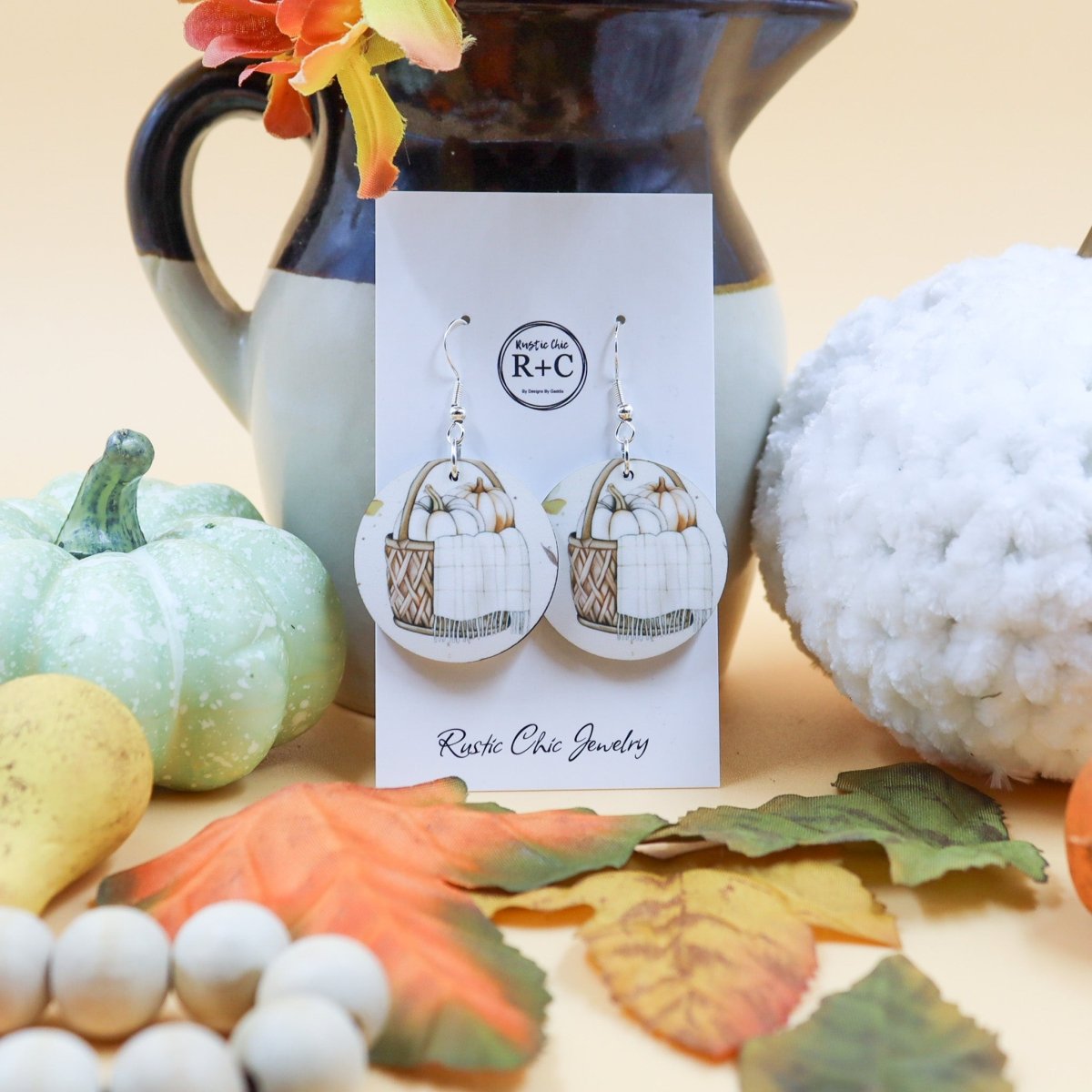 Rustic Chic by Designs By GaddisFall Round Drop Earrings