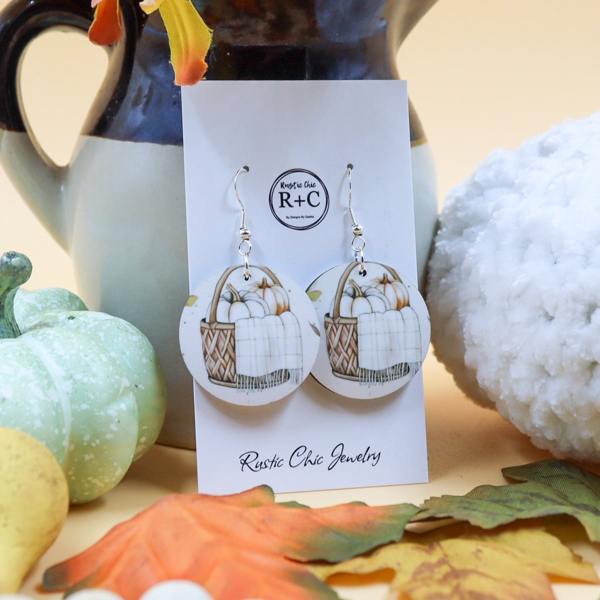 Rustic Chic by Designs By GaddisFall Round Drop Earrings