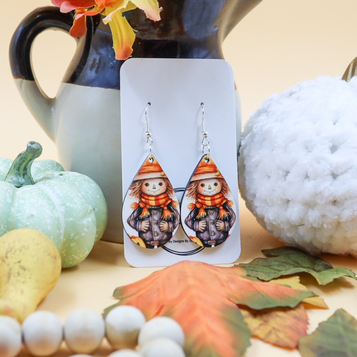 Rustic Chic by Designs By GaddisFall Scarecrow Teardrop Earrings