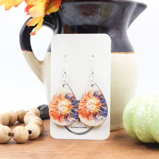 Rustic Chic by Designs By GaddisSun & Moon Teardrop Earrings
