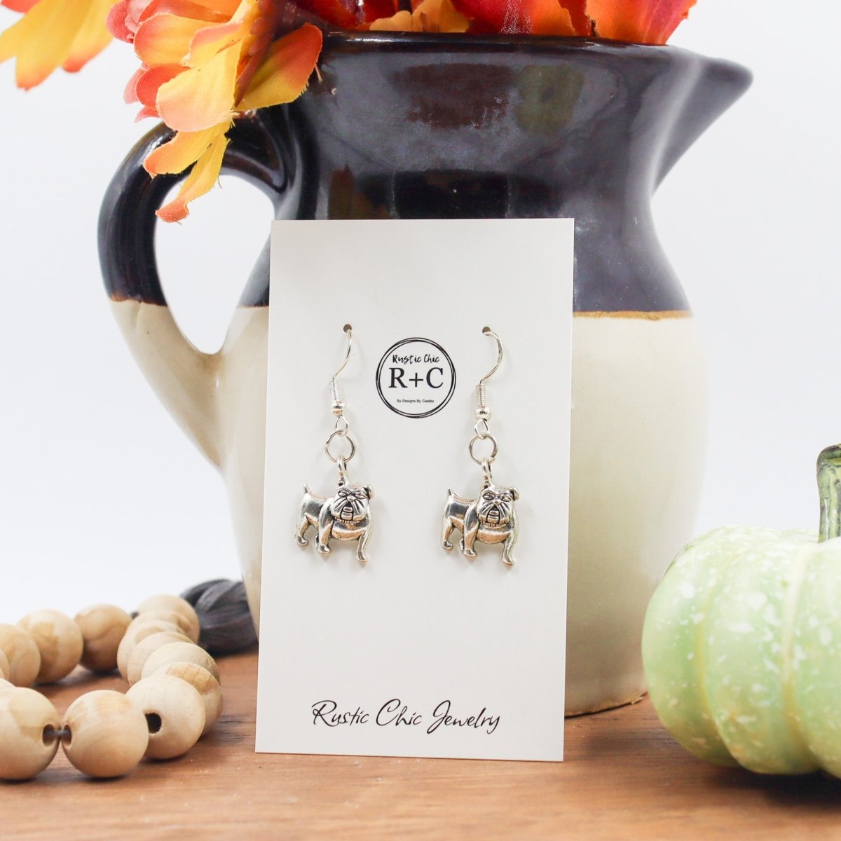 Rustic Chic by Designs By GaddisBulldog Drop Earrings