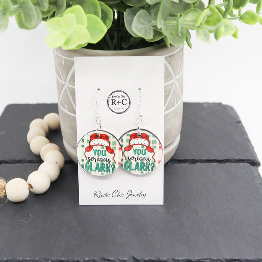 Rustic Chic by Designs By GaddisYou Serious Clark Round Drop Earrings