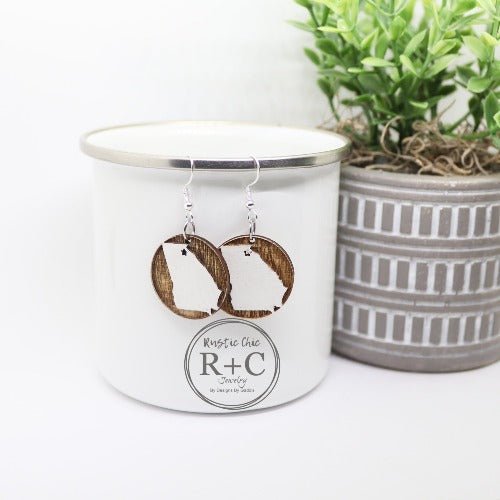 Rustic Chic by Designs By GaddisGeorgia Round Dangle Earrings