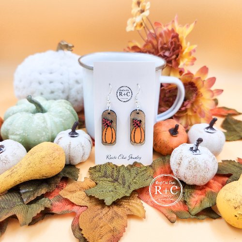 Rustic Chic by Designs By GaddisPumpkin 3D Bar Dangles