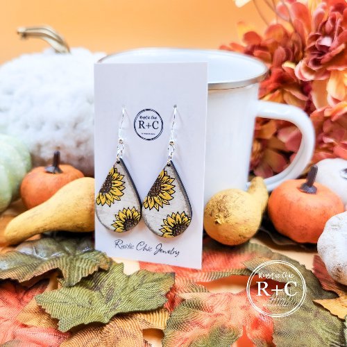 Rustic Chic by Designs By GaddisSunflower Drop Earrings